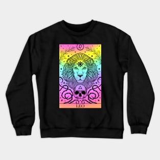 Zodiac sign tarot card Leo Crewneck Sweatshirt